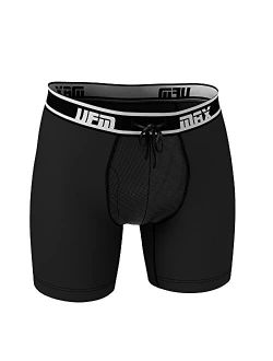 UFM Men’s Bamboo Boxer Brief w/Patented Adjustable Support Pouch MAX Support