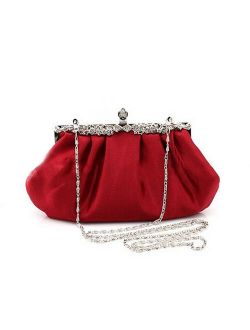 Fashion Design Long full Dress Solid Color red Evening Bags Women Wedding Clutches Purses Handbags Lady Party Tote Purse WY32