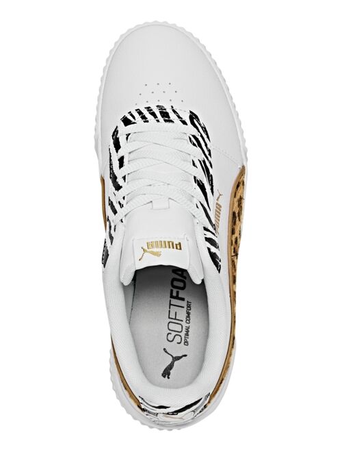 PUMA Women's Carina Animal Mix Platform Casual Sneakers from Finish Line
