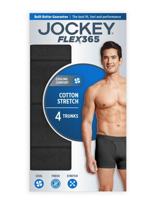 Jockey Flex 365 Cotton Stretch Trunk 4 pack