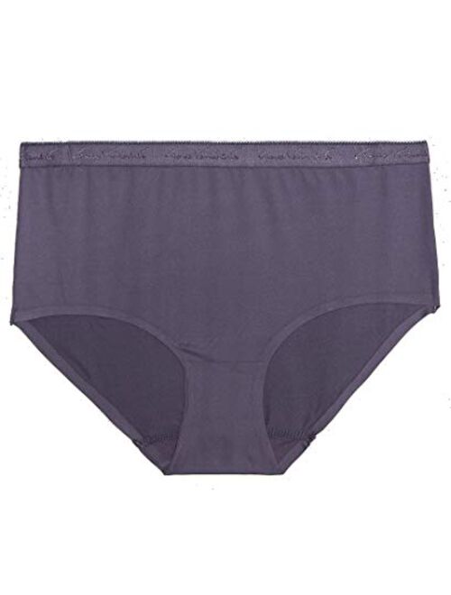 Gloria Vanderbilt Womens No Show Underwear Microfiber Invisible Edge Panties Pack of 3