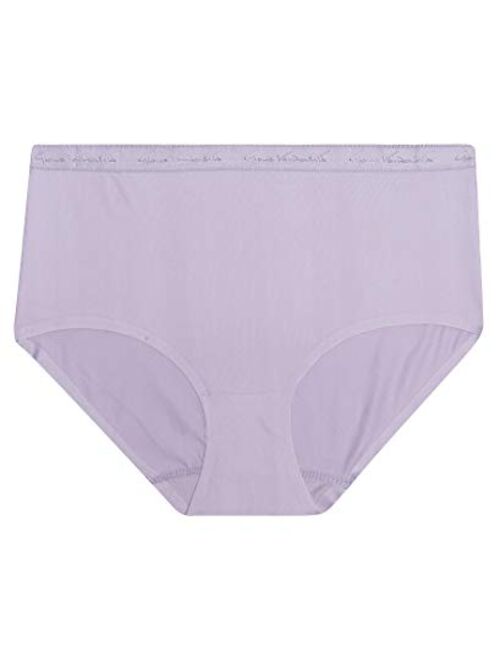 Gloria Vanderbilt Womens No Show Underwear Microfiber Invisible Edge Panties Pack of 3