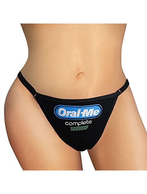Ebsem ORAL ME Sexy Hipster Bikini Women's Funny Underwear Panties Briefs Lingerie Thong