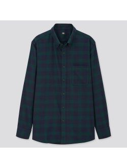 MEN FLANNEL CHECKED LONG-SLEEVE SHIRT (ONLINE EXCLUSIVE)