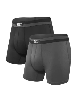 Underwear Men's Boxer Briefs Platinum Mens Underwear Boxer Briefs with Fly and Built-in Ballpark Pouch Support Underwear