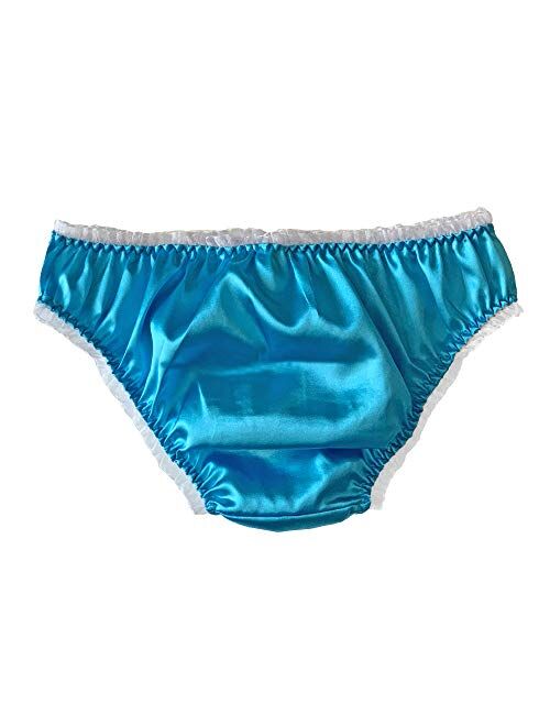 Satini Women's Tanga Bikini Lingerie Briefs Panties Satin Knickers