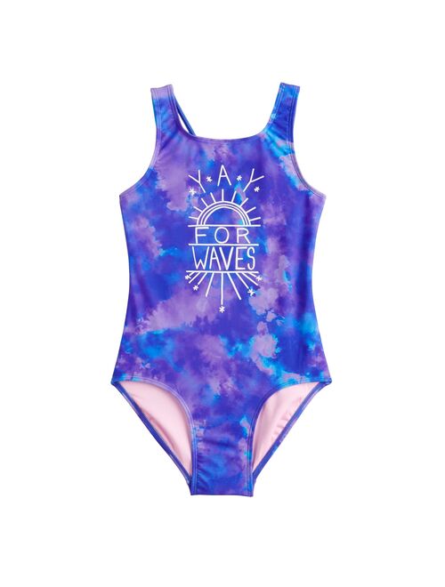 Girls 7-16 SO® Yay for Waves One-Piece Swimsuit