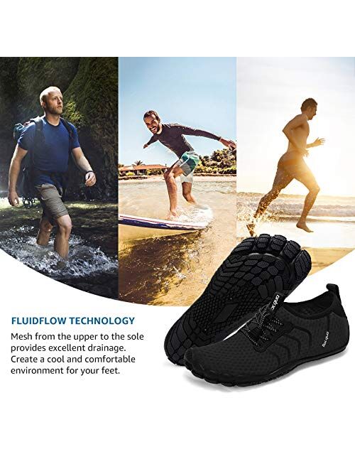 Racqua Water Shoes Quick Dry Barefoot Beach Aqua Sport Swim Surf Pool Hiking Diving Walking for Men Women