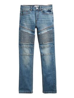 Ring of Fire Big Boys Chase Stretch Moto Jeans, Created for Macy's