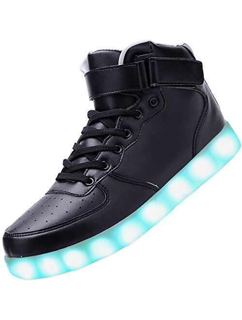 Odema Unisex LED Shoes High Top Light Up Sneakers for Women Men Girls Boys Size4.5-13