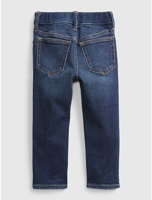 GAP Toddler Elasticized Pull-On Slim Taper Destructed Jeans with Washwell™