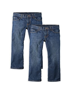 boys Basic Bootcut Jeans, Pierce Wash, 4
