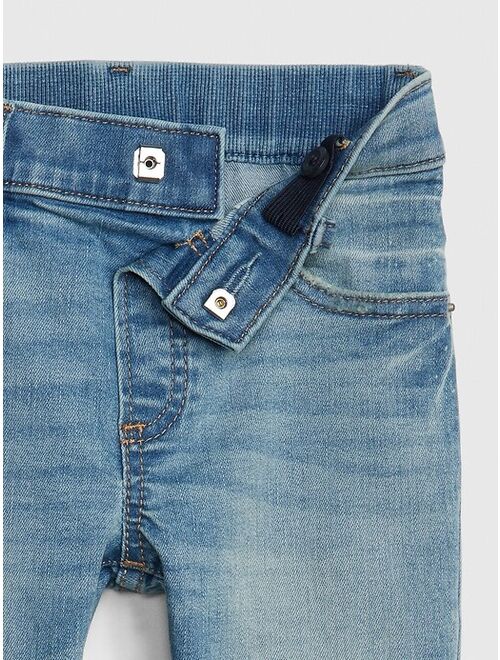 GAP Toddler Elasticized Pull-On Slim Taper Jeans with Washwell™