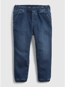 Toddler Denim Joggers with Washwell