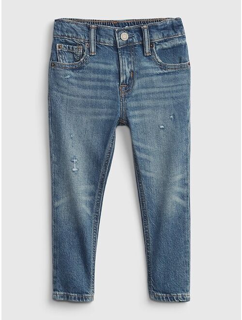 GAP Toddler Easy Taper Distressed Jeans with Washwell™