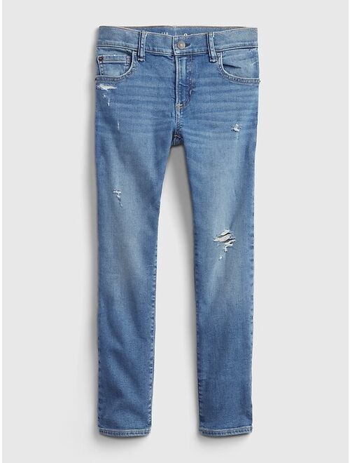 GAP Kids Soft Wear Destructed Slim Jeans with Washwell ™