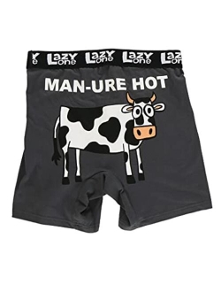 Lazy One Funny Boxer Briefs for Men, Underwear for Men