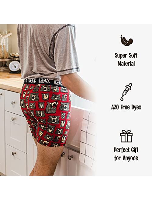 Lazy One Funny Boxer Briefs for Men, Underwear for Men
