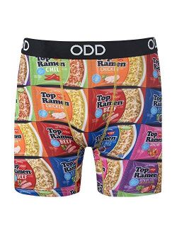 Odd Sox Men's Novelty Underwear Boxer Briefs, Top Ramen Flavors, Funny Graphic Print