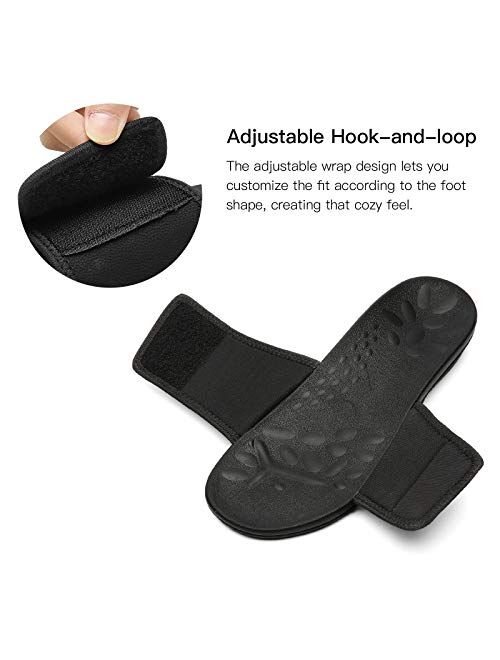 MEGNYA Orthopedic Slides Sandals for Women, Comfortable Plantar Fasciitis Sandals for Flat Feet, High Arch Support Walking Sandals with Adjustable Straps