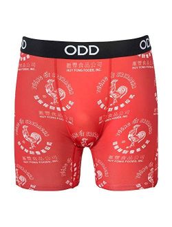 Odd Sox Men's Novelty Underwear Boxer Briefs, Siracha Hot Sauce, Funny Graphic Prints