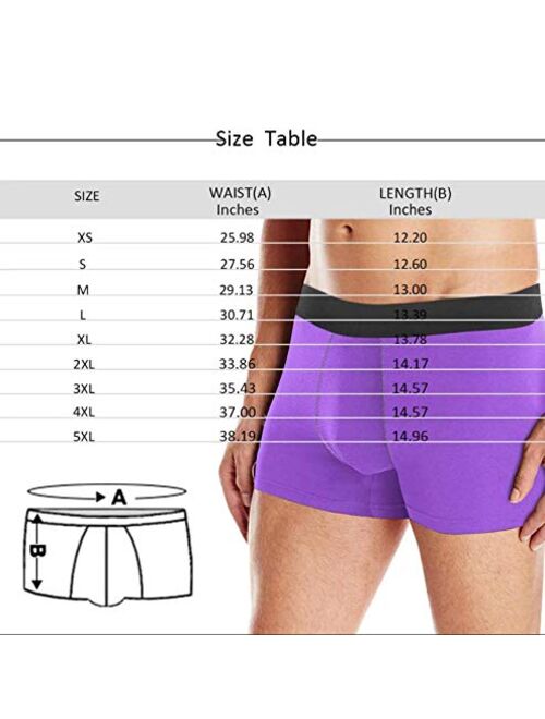 Custom Men's Boxer Briefs Girlfriend Face Hug My Treasure Personalized Funny Face Shorts Underwear with Photo