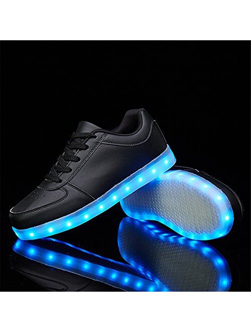 SANYES USB Charging Light Up Shoes Sports LED Shoes Dancing Sneakers