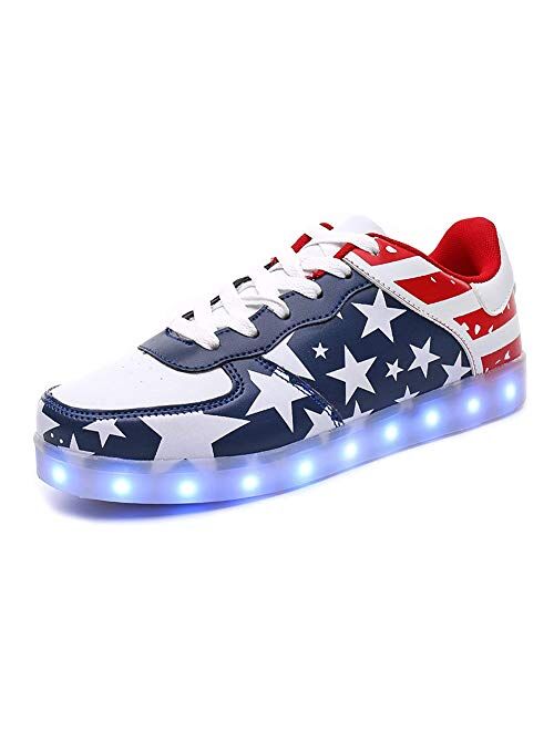 Sanyes USB Charging Light Up Shoes Sports LED Shoes Dancing Sneakers 