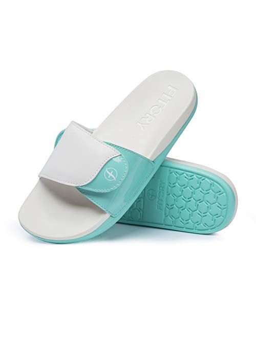 Womens Slides Sandals,Adjustable Comfort Cloudfoam Slippers Open Toe Indoor Outdoor Shoes