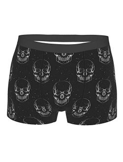Antkondnm Uman Skulls Funny Boxer Briefs Print Underwear for Men Custom
