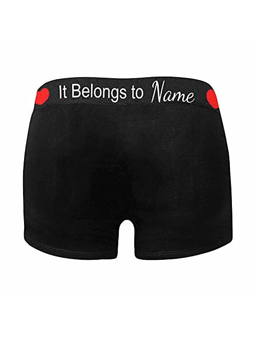 Custom Face Boxer for Men Licked Personalized Photo Text Men's Underwear XS-5XL