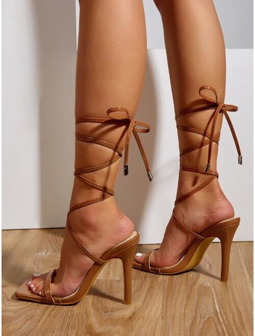 Shein Minimalist Stiletto Gladiator Sandals