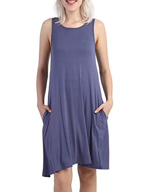 Buy KORSIS Women's Summer Casual T Shirt Dresses Short Sleeve Swing Dress  Pockets online | Topofstyle
