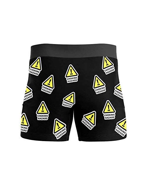 Custom Boxers for Men with Face Hug Personalized Christmas Underwear for Men Funny Gag Gift