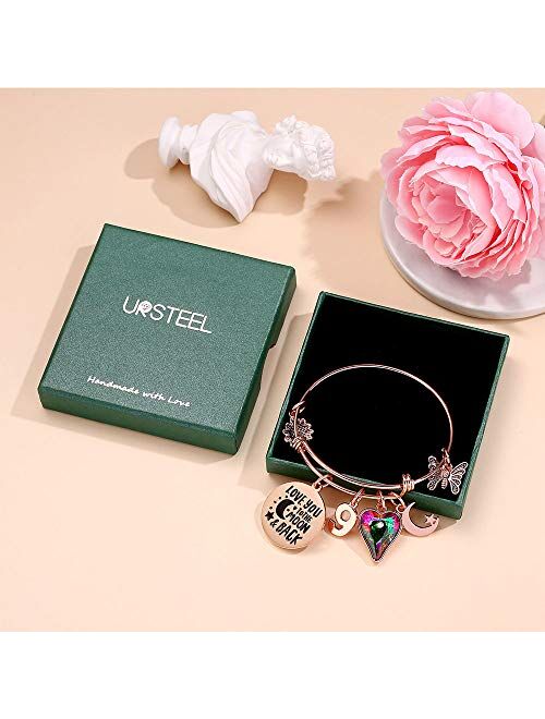Ursteel Birthday Gifts for Women Girls Bracelet, Birthday Charm Bracelets