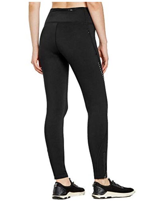 FitsT4 Thermal Fleece Lined Cycling Tights Winter Hiking Leggings Running Workout Pants for Women Cold Weather w Zip Pockets