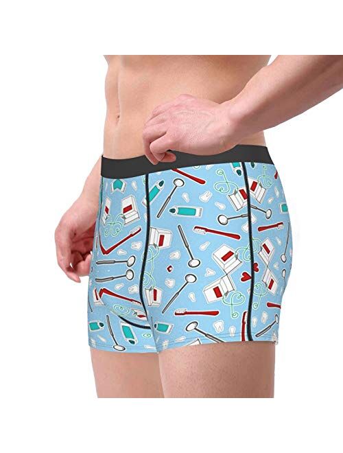 Men's Underwear Boxer Briefs No Ride-up Sport Trunks Microfiber Breathable Underpants for Men