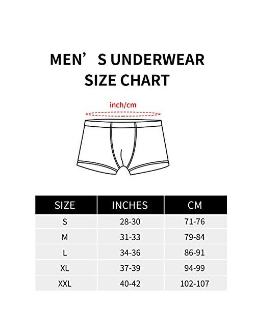 Men's Underwear Boxer Briefs No Ride-up Sport Trunks Microfiber Breathable Underpants for Men