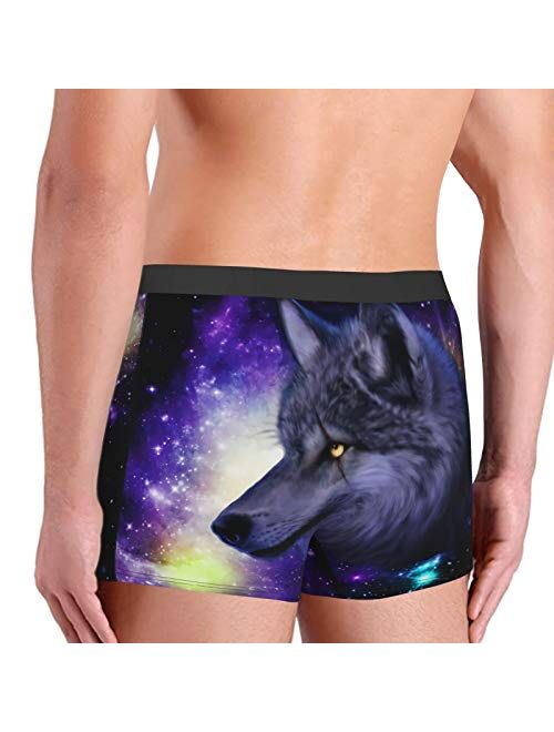 Antkondnm Wolves Funny Boxer Briefs Print Underwear for Men Custom