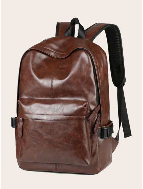 Shein Men Solid Functional Backpack