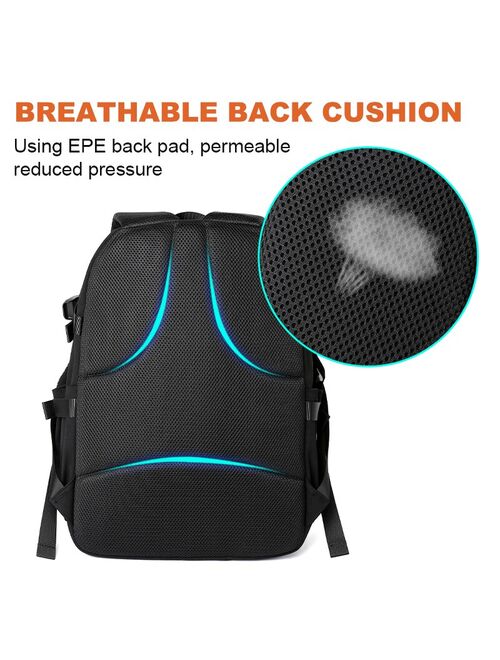 Waterproof Backpack Men High Capacity Backpacks Boys School Fashion Casual Simple Solid Color Sport Travel Backbag Teenager