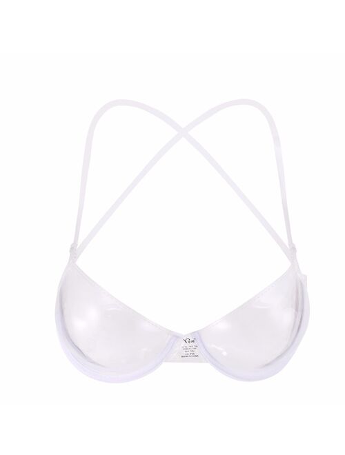 Sexy Full transparent bra Exquisite Underwire invisible Brassiere Clear Strap invisible Bras Push-up Underwear Comfy Lingerie
