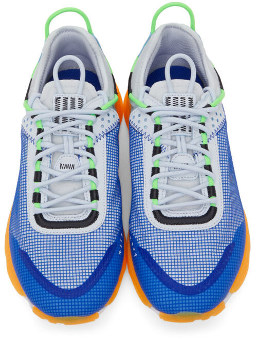 Nike Grey & Blue React Live Premium Sneakers