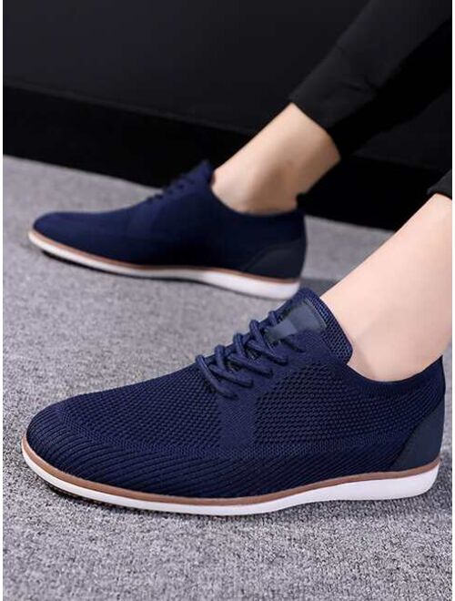 Shein Men Minimalist Lace-up Front Low Top Sneakers