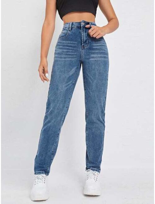 Shein High Waist Mom Fit Jeans