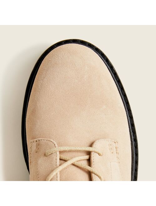 J.Crew Lug-sole lace-up boots in suede