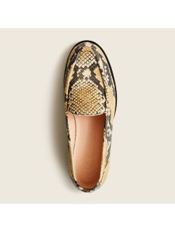 Winona loafers in snake-embossed leather