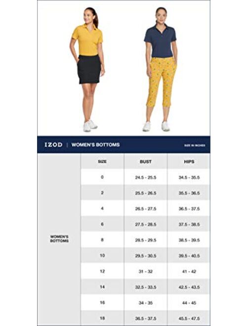 IZOD Women's Golf Stretch Capri Pant with Pockets