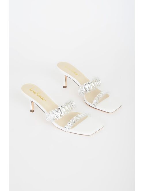 Lulus Jazelle White High Heel Sandals