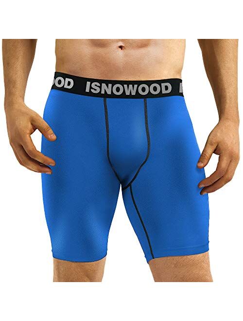 isnowood Compression Shorts for Men Spandex Running Workout Athletic Underwear